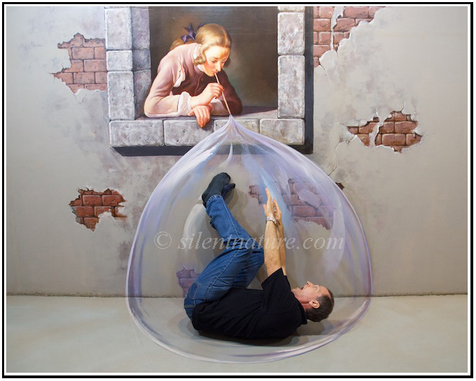 3D Art, Al in a Bubble