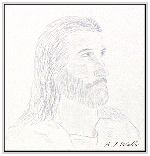 My sketch of Jesus Christ which I did in my Beginning Drawing Class. This is the website of poet, photographer, writer, and songwriter, A. J. Windless.