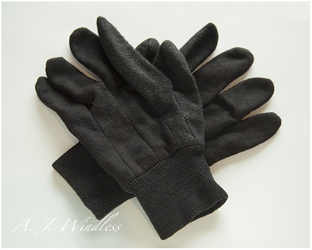 A pair of cloth gloves like the pair I wore when I got frostbite while running 10 miles.